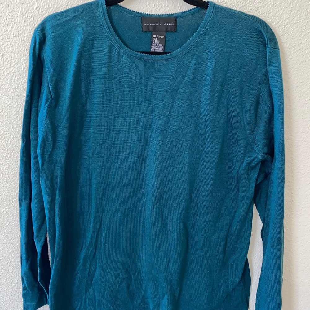 August Silk Sweater Top